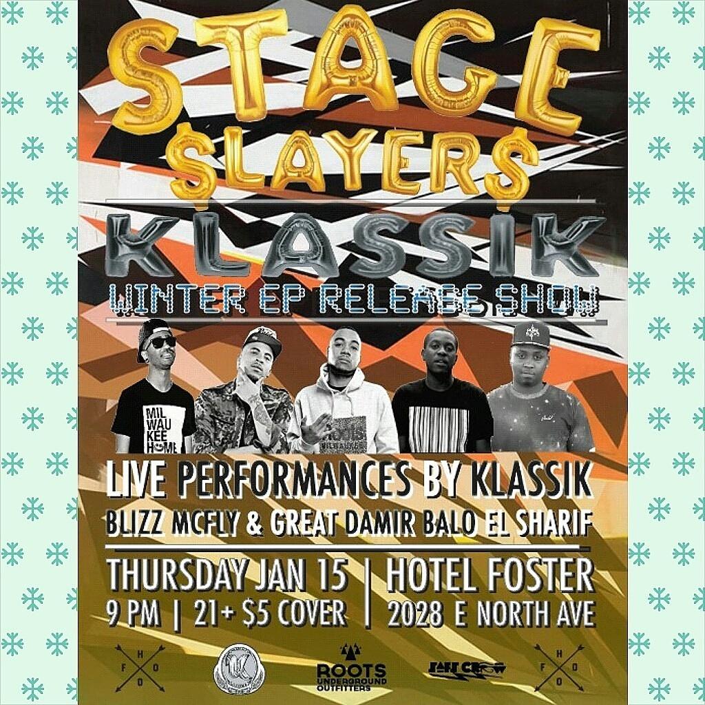 roots414's tweet photo. epic show tonight @TheHotelFoster ! doors open at 9pm #StageSlayers @IAMKLASSIK @igot_greatbeats @BlizzMcFly http://t.co/5DVGVbo8KS
