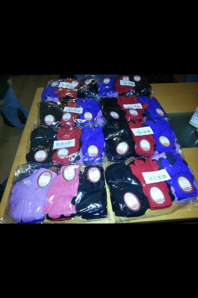 96 Pairs of Gloves Donated to the Homeless