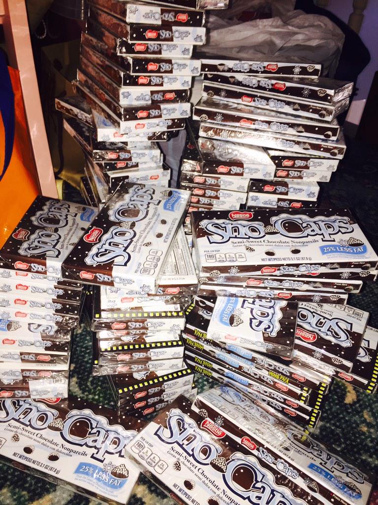 jaffyjaff's tweet image. See but my question is how many boxes of snocaps can YOU shake a stick at? Hmm?!?!? #snocaps