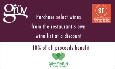 GruvSocial's tweet photo. @GruvSocial is donating all profits to @SFMFoodBank during SF Restaurant Week for every #Wine purchased #SFRW http://t.co/r1J3ipuy6W