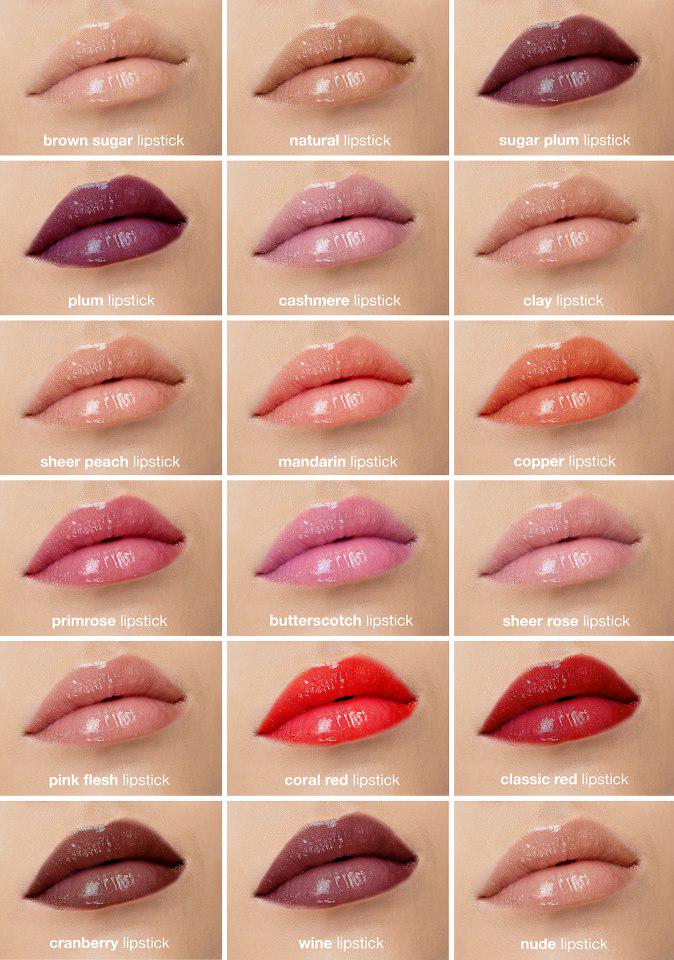 Lipstick Color Chart