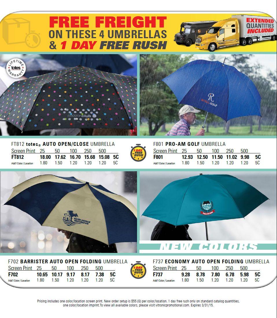 McDougallPenny's tweet image. Free freight on these 4 umbrella's and 1 day free rush #umbrella #freefreight  #freerush