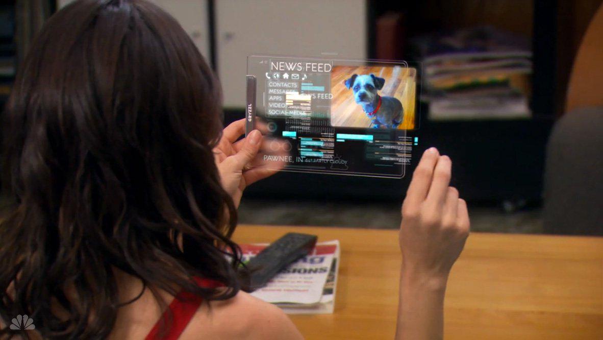 Hypable's tweet photo. Five great things about the future in ‘Parks and Rec’ season 7 http://t.co/op4KL9h8qb http://t.co/QDDg94hR73