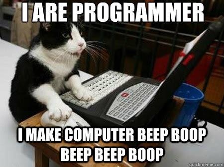 FunDevelopers's tweet photo. I are programmer

#ProgrammingCat #Funny #BeepBoop http://t.co/8FnPalaqSU