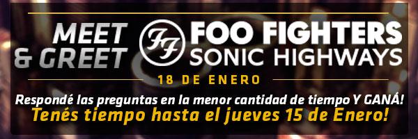 Vorterix's tweet photo. #VorterixFoo 30 minutos más para participar del M&G con @foofighters que regalamos en http://t.co/D8upOSiWDI! http://t.co/EmcfqZc8kW