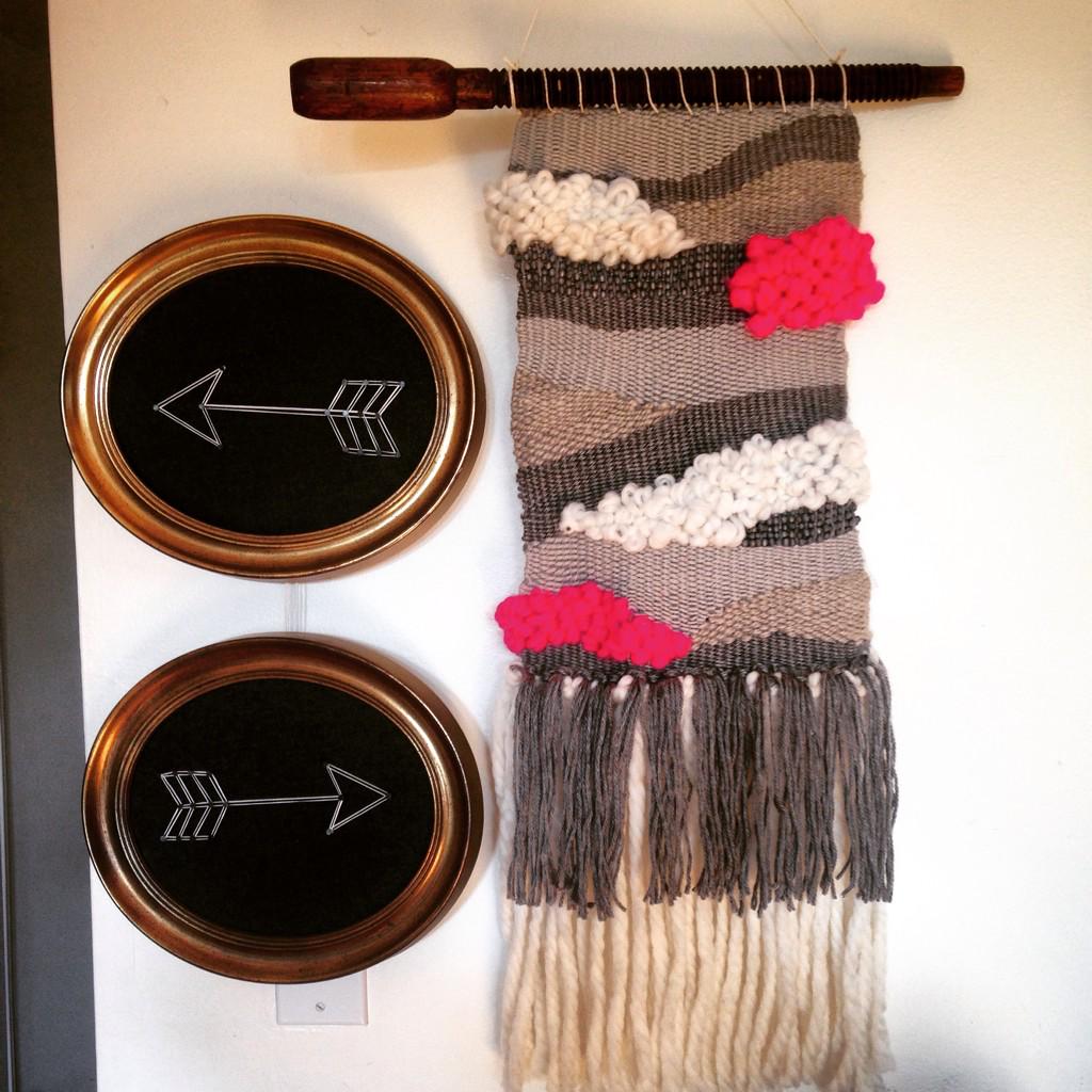 WaggleNYC's tweet photo. The latest lap loop weaving (and some revamped string art). I'm "hooked" on yarn work these days ;) #laploom #weaving http://t.co/iG3qkbMiXO