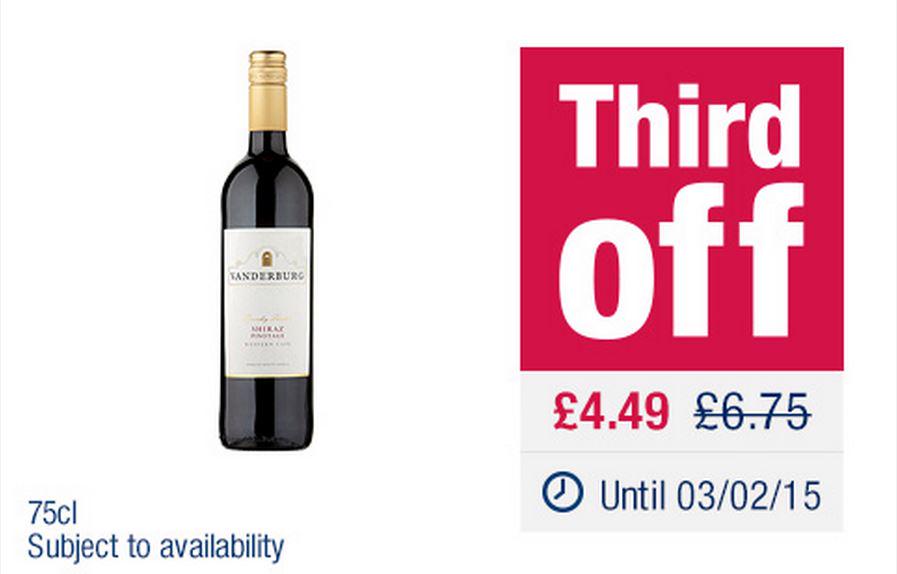 mycoopoundle's tweet image. Vanderburg Western Cape Shiraz-Pinotage #ThirdOff Now Only £4.49