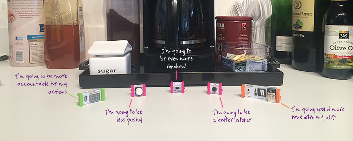 littleBits's tweet image. Design Challenge: Use littleBits to keep your New Year's Resolutions. Enter to Win! #SnapToIt littlebits.cc/snaptoit