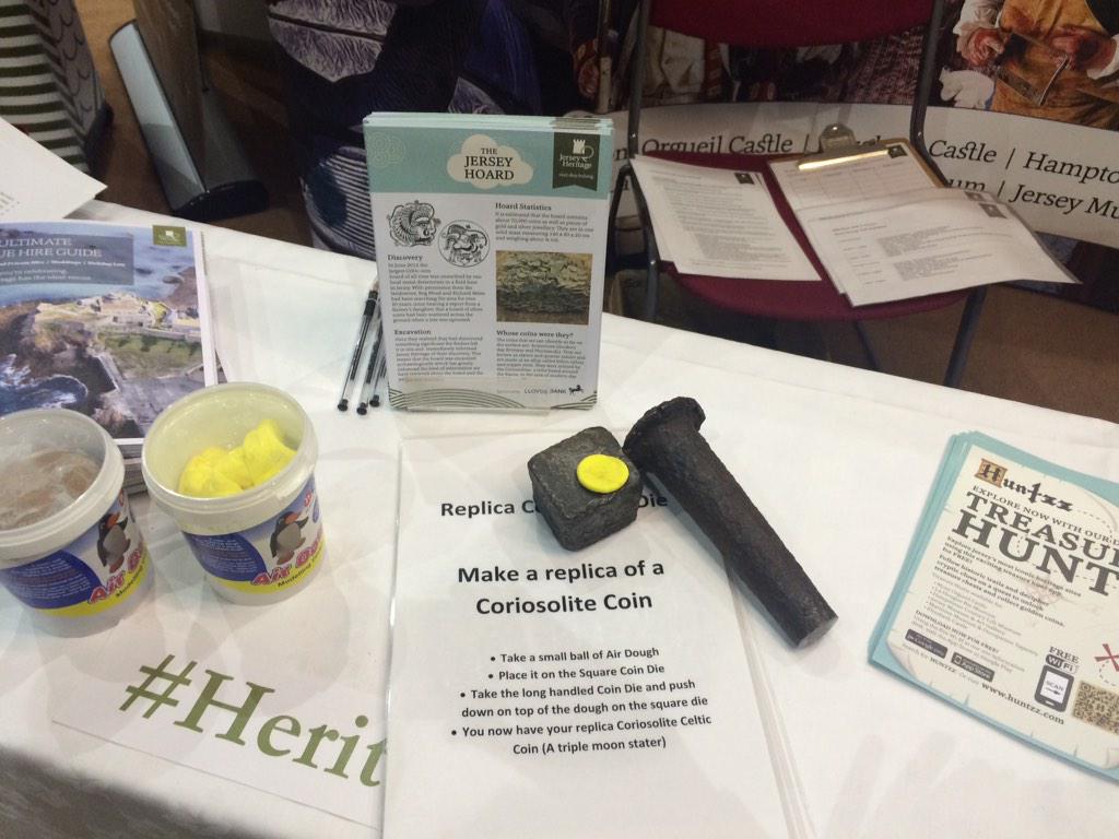 JerseyHeritage's tweet photo. Ready for the Skills Show!Meet our staff, strike a Celtic coin and play dress up #heritageskills #jerseyskills2015 http://t.co/GFaVHkJdWZ
