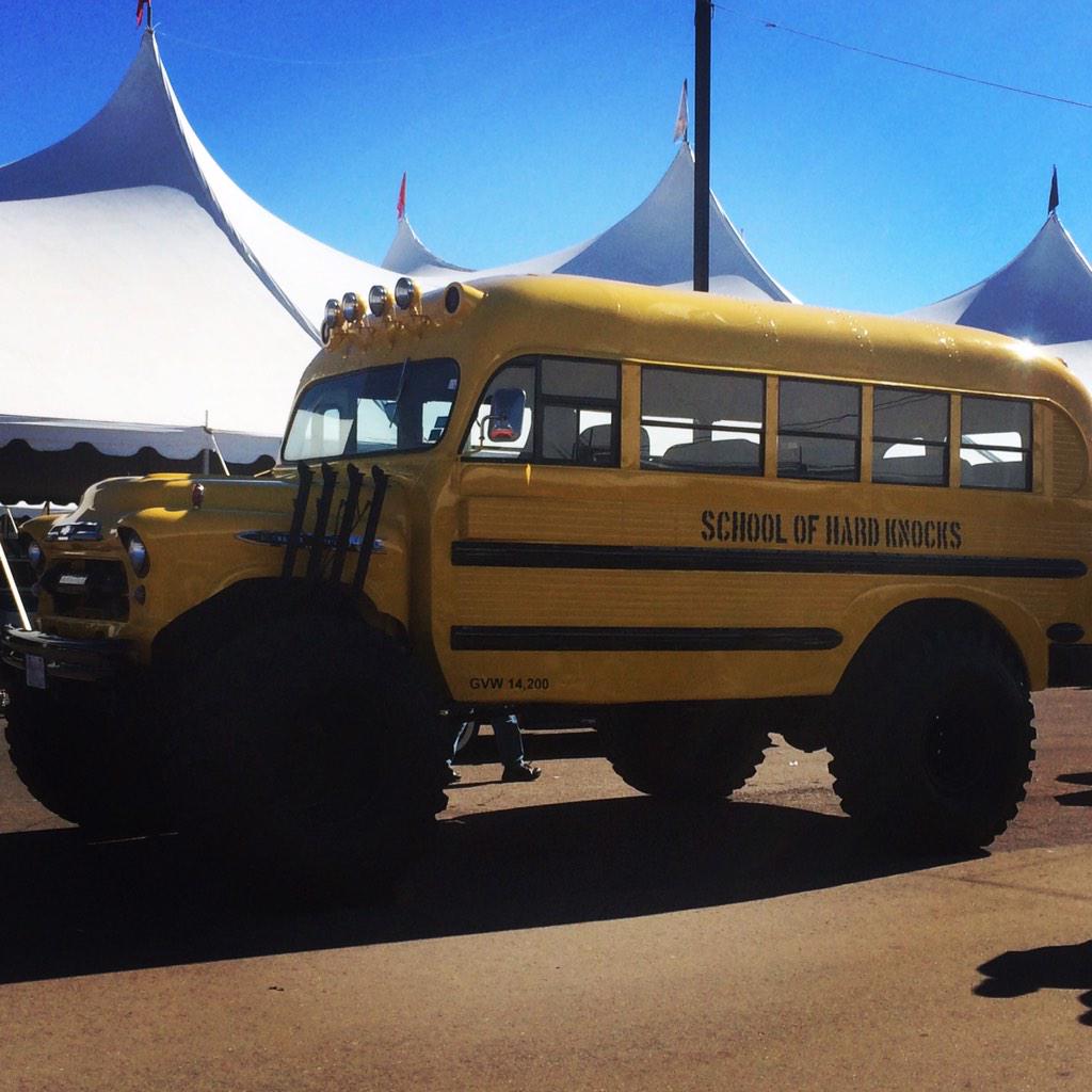 QuintEvents's tweet photo. Not your average school bus @Barrett_Jackson #BarrettJackson #BarrettJacksonVIP http://t.co/S5OwR44ia4