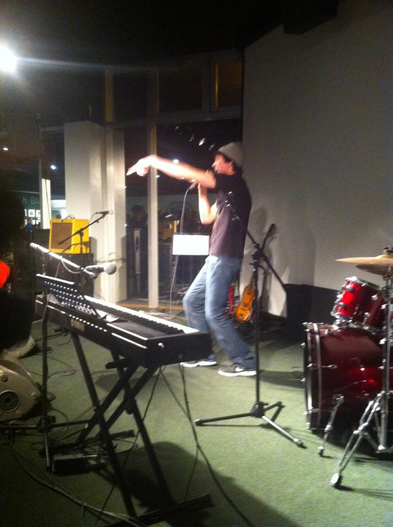 SGAHuntington's tweet photo. Michael Bowmen with a rap! "Out of Control" #JTermJam http://t.co/BFdAzd1IB0