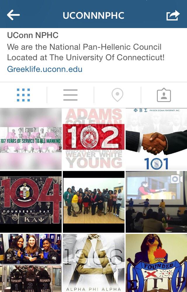 UConnNPHC's tweet photo. @itsthecurls all the posts have been from the instagram account where we've wished everyone a Happy Founders Day http://t.co/yUkZYkUqTc