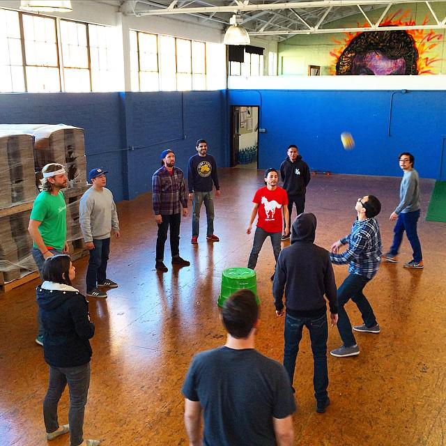 Knockaround's tweet photo. It's a #KnockSack kinda day at #KnockaroundHQ. Teamwork makes the dream work! http://t.co/JjcVf6AUPQ
