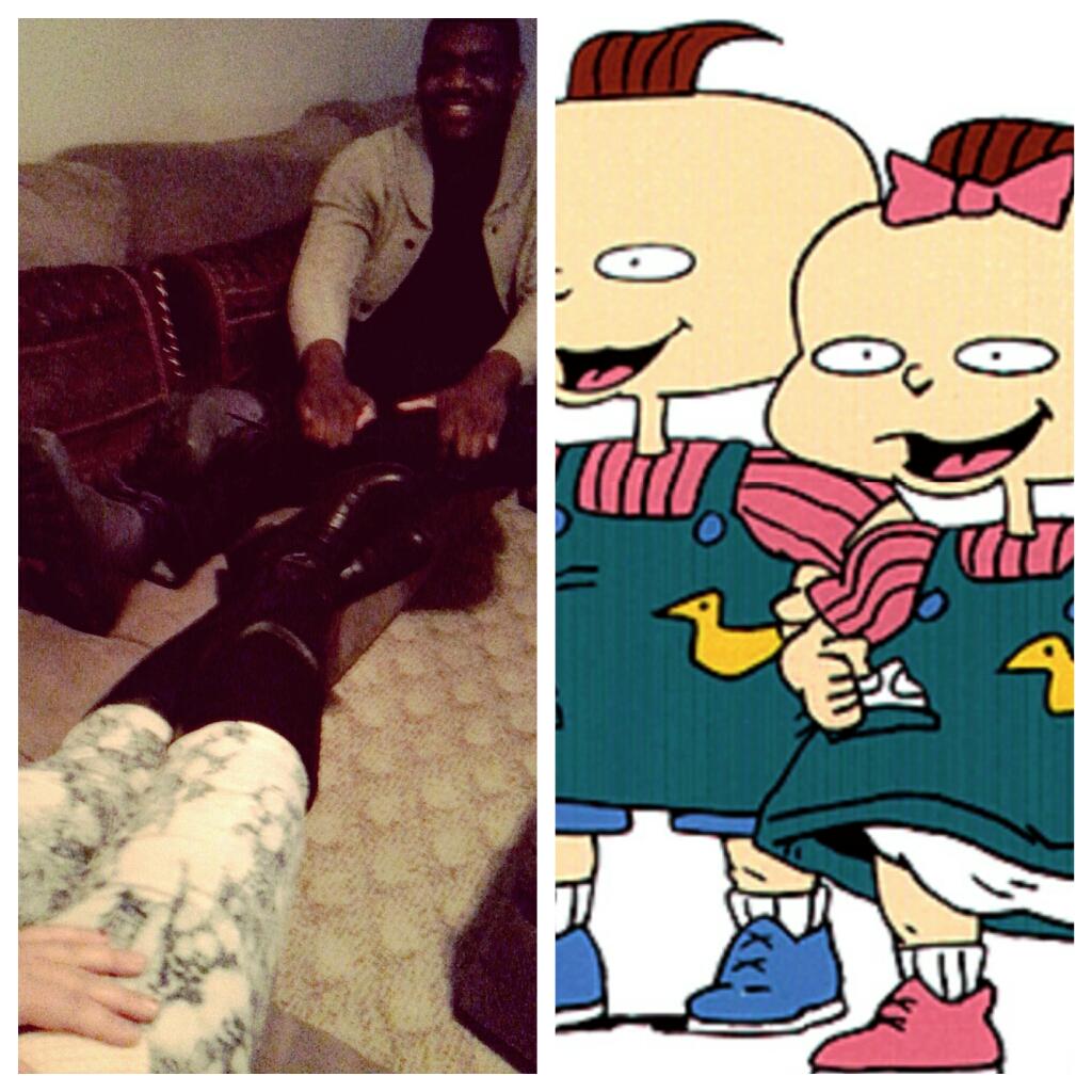 DanaCapanna's tweet photo. #Twinning #PhilAndLil http://t.co/LgjOR1d7GB