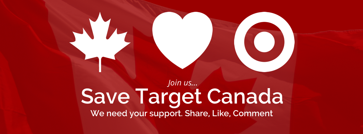 paulchesher's tweet photo. #savetargetcanada #saveTarget - Show your support!
https://t.co/9UHnn5fqya http://t.co/J7OXsb0bXq
