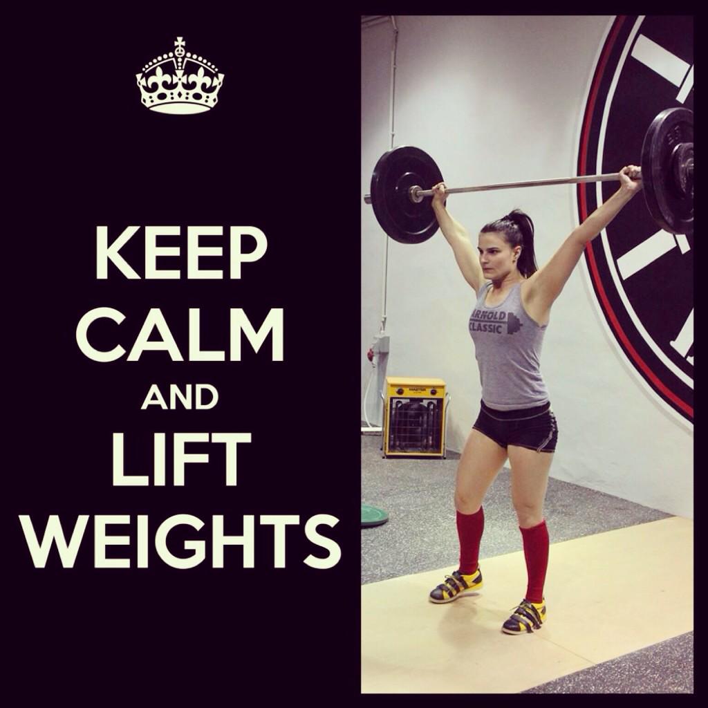 MariannRadi's tweet image. Keep calm and lift weights! #olympicweightlifting #crossfitgirls #flexbase #fitnessquotes #fitnessmotivation