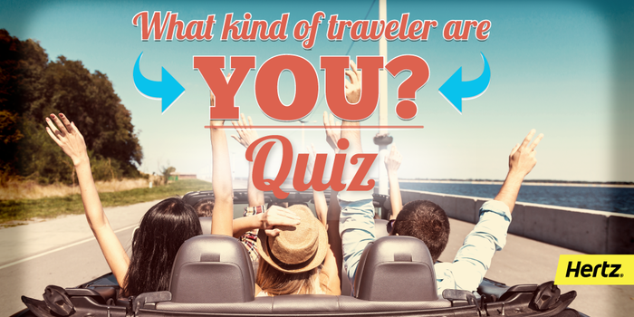 Hertz's tweet photo. Need a vacation? Take our "What Kind of Traveler Are You?" quiz &amp; be entered to win a trip! http://t.co/EyWeyIHHDG http://t.co/Dn0FhAcXjk