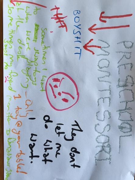 BarnacoatNoah's tweet photo. This is what I think of pre school http://t.co/M6MO1crHoi