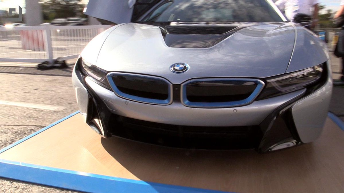 Is the <a href="/bmw/">BMW</a> i8 the future of sports cars? See for yourself with this up close look from CES! rev3.co/17MGjUt