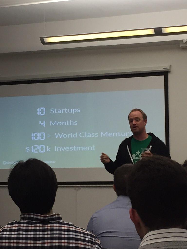 stephaniecarino's tweet image. Very excited to rep @wework @ #qualcommaccel w/ @ryankuder &amp;amp; @Houman81. Very exciting projects being introduced here!