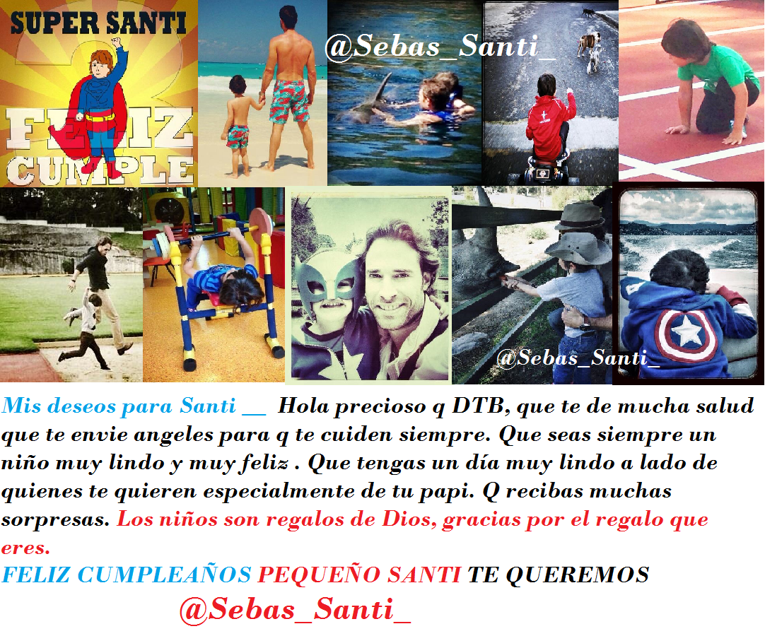 Sebas_Santi_'s tweet photo. Mis mejores deseos para el pequeño Santi y para ti @sebastianrulli q DLB siempre, besos #FelizCumpleSanti #SuperSanti http://t.co/zKvY516dNE