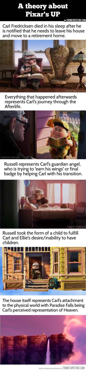 WakeupPeopIe's tweet photo. A theory about Pixar’s UP…woah...deep http://t.co/OqGNXFlYdI