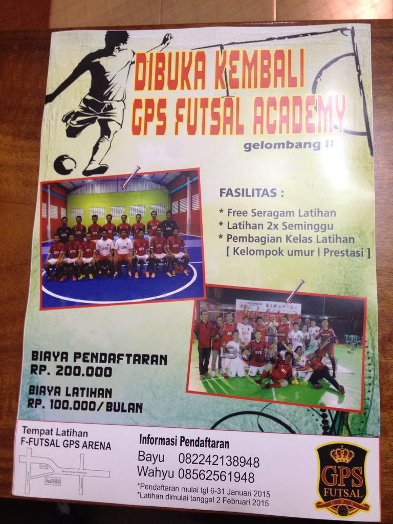 Ayoo!! bergabung di GPS futsal academy. Dicari U-17,U-21. Diatas usia 21 masih boleh. Bantu share min @FPN_YK