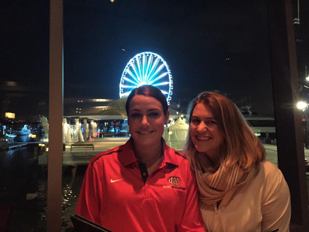 DLockee's tweet photo. “@cdgomes: NCAA convention out to dinner with @CSIDolphins SAAC president @DLockee &amp; @bea_faulds http://t.co/il8j6R9HZp”