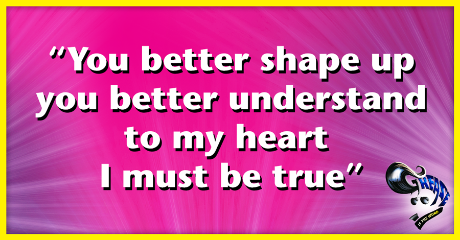 Grease is the Word tweet media