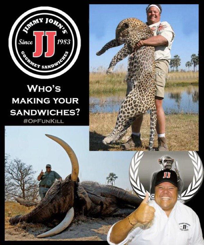 _verosay's tweet photo. #OpFunKill #stopjimmyjohns #Stopjimmy #BoycottJimmyJohns #HuntTheHunter @lane_quiller @velosterpilot @_verosay http://t.co/WJsRIjJLZU