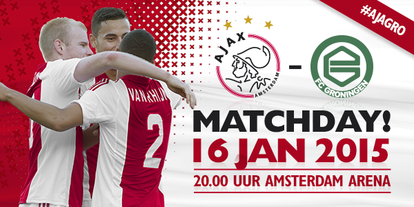 AFCAjax's tweet photo. #MATCHDAY! Vanavond wordt de jacht op de 34e landstitel hervat! Tickets: http://t.co/SF8nrbDOcW #ajagro http://t.co/8sOjoStayw