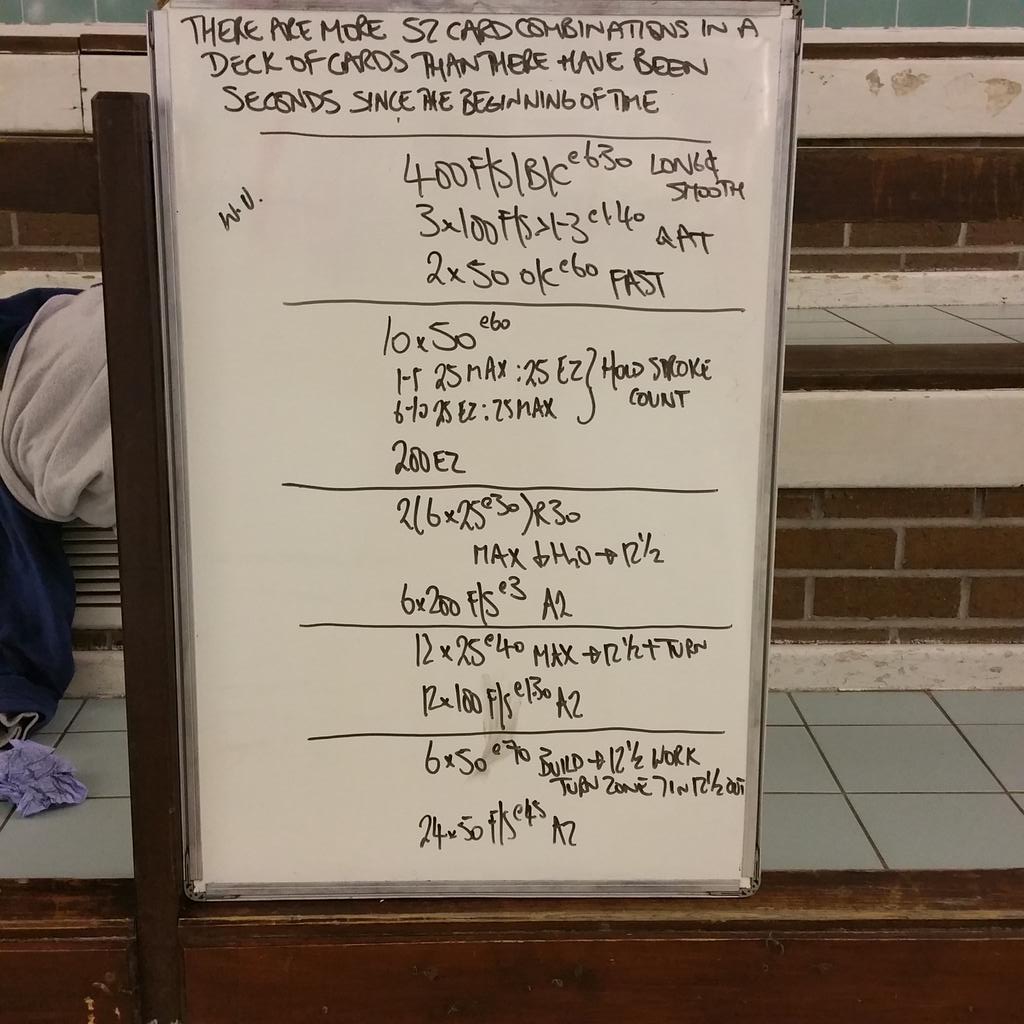 This mornings set @LarneSwimClub a little aerobic work with #racingskills thrown in for good measure. #gohardorgohome