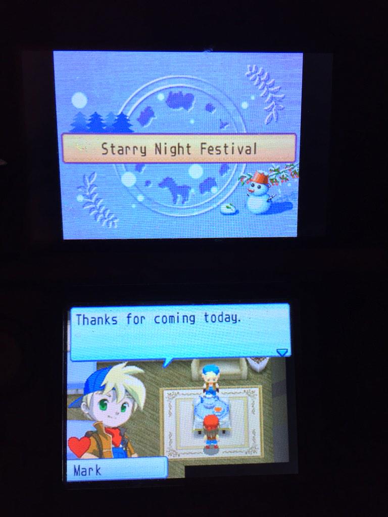 sixmyths's tweet photo. Starry Night Festival with Mark Part 3. This was so cute! #HarvestMoon #SunshineIslands http://t.co/UbSnJGE3cp
