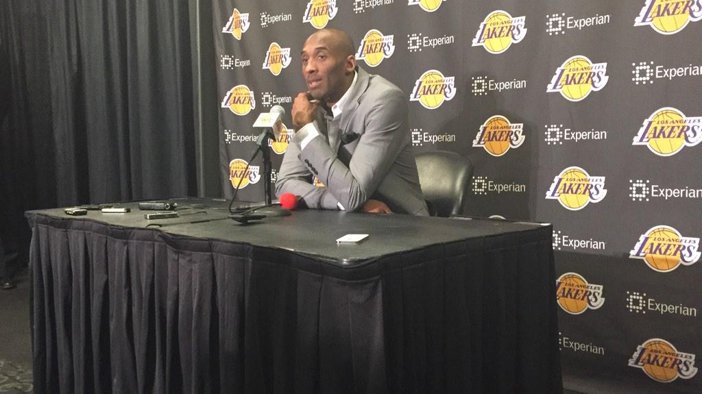 Lakers's tweet photo. Kobe Bryant on if he ever imagined getting 17-assists in a game this season: "Yeah. Honestly, yeah." #NBABallot http://t.co/yeAdAJGd6i