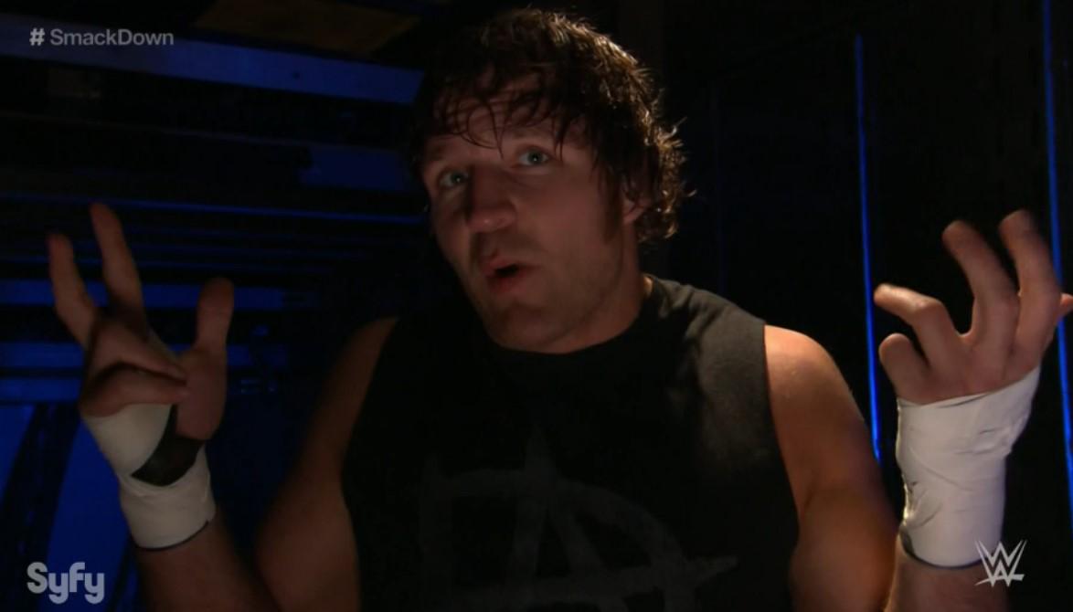 WWEUniverse's tweet photo. "NOBODY tells me what to do ... I just go out there and DO IT!" - @TheDeanAmbrose #SmackDown http://t.co/dff5n5Jz93