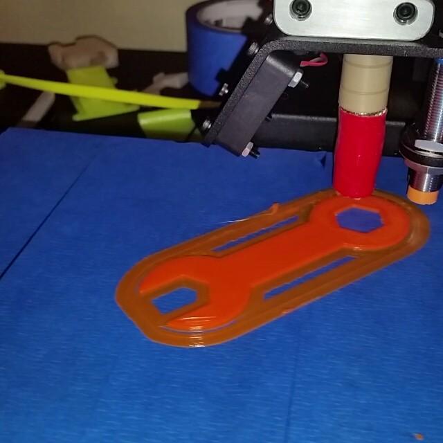 Best3dprint's tweet image. @darksidedub | #3dprint | Printing a wrench to use on my 3D printer.  #printception #3dp... ift.tt/1CtCbSQ