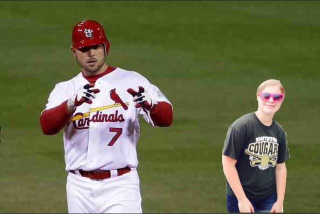 Happy Birthday to my fav guy Matt Holliday. We have obviously always had a special connection.  