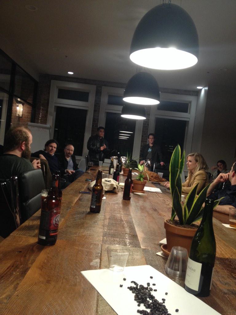 _jodi_o's tweet photo. So great having #SCAA #RoastersGuild and @baristaguild members at @SpecialtyCoffee HQ tonight for #ExtractMDE! http://t.co/O2p40cevTY