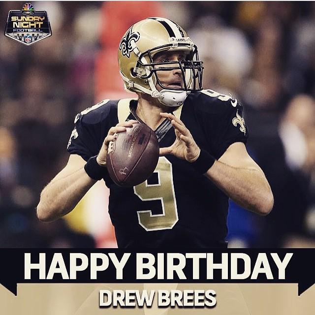  NO FAILcons FANS ALLOWED! on Instagram said:
Happy birthday Drew Brees !  -via  