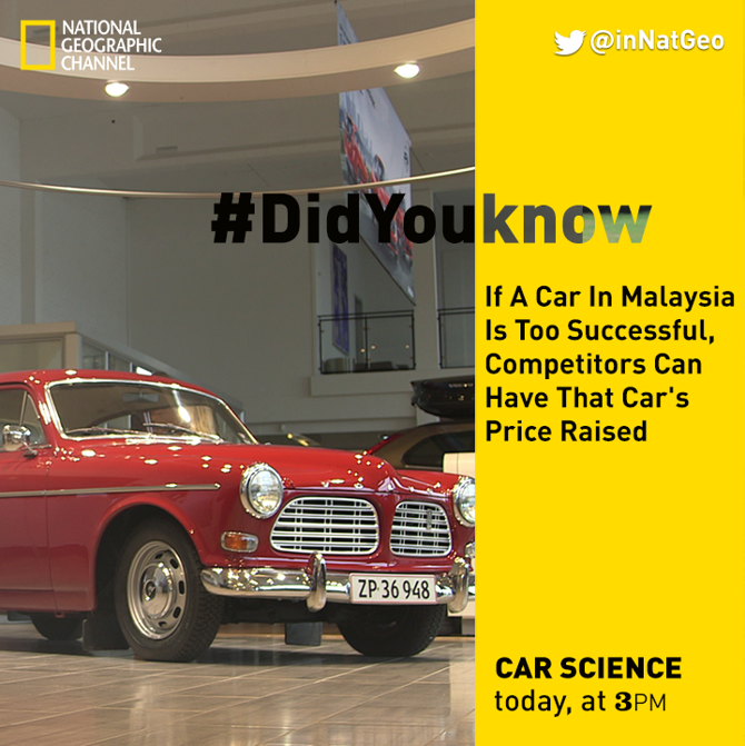 NatGeoIndia's tweet photo. From the secrets cars are hiding to some of the best features of your #car. Find it all out on #CarScience. http://t.co/11ZvXefLuq