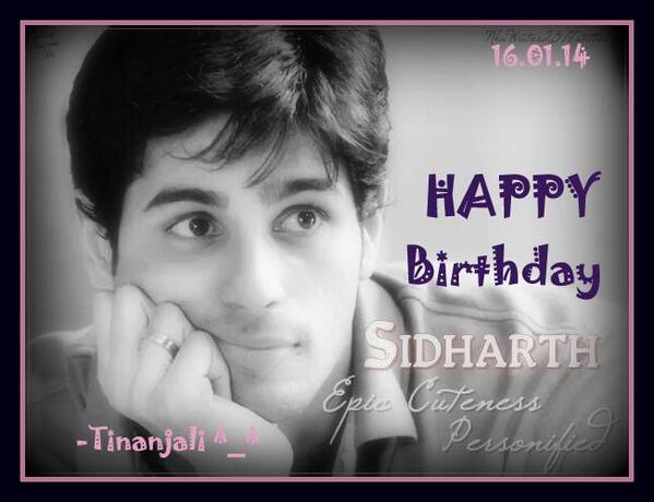  wishing my 1st fav actor a vey happy birthday.... Happy birthday sidharth malhotra 