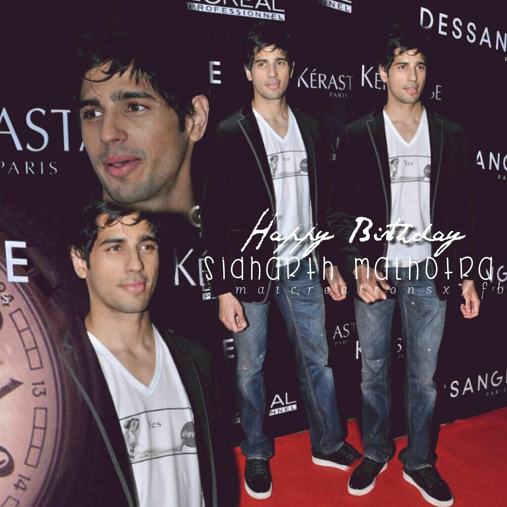 Happy Birthday Sidharth Malhotra 