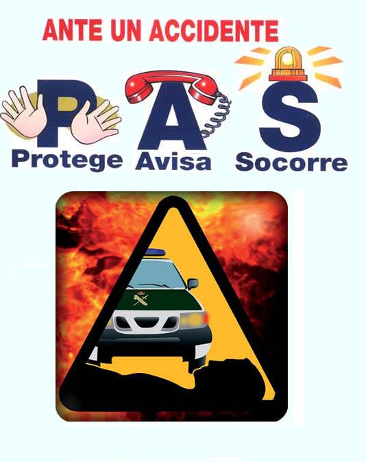 guardiacivil's tweet photo. Conductor, en caso de accidente de circulación PAS:
1º Proteger 
2º Avisar al #112 
3º Socorrer a los heridos http://t.co/iCOVLJeBW2