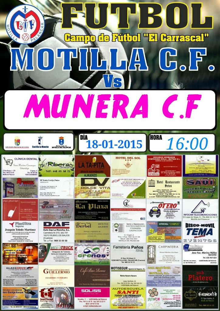 Motillacf's tweet photo. Recuerda!
Domingo a las 16 : 00h
#TodosAlCarrascal
Motilla cf - Munera http://t.co/ltPwMXzIyb