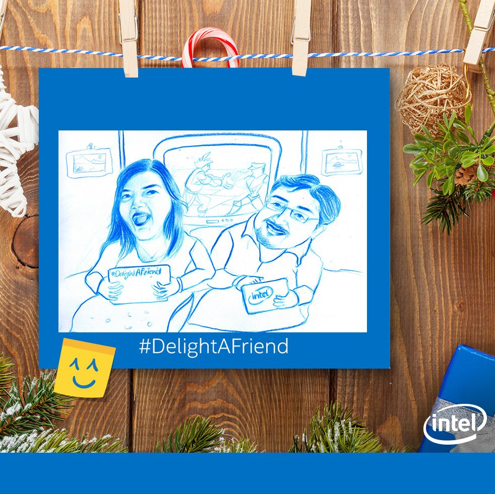 stunningmoon's tweet photo. Rofl! Check out the caricature sketch @IntelIndia made for me from my pic! Funny it is! #DelightAFriend http://t.co/AyHSuSi579