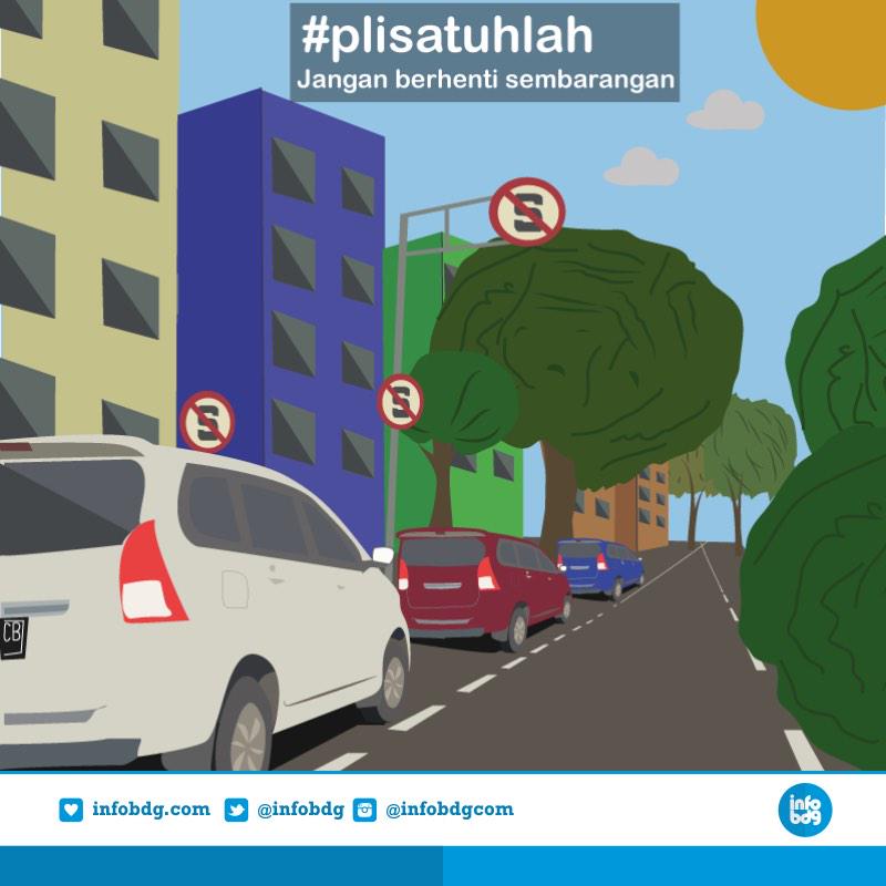 Jangan pura-pura gak liat rambu lalulintas. Ayo tertib berkendara demi kenyamanan bersama #plisatuhlah