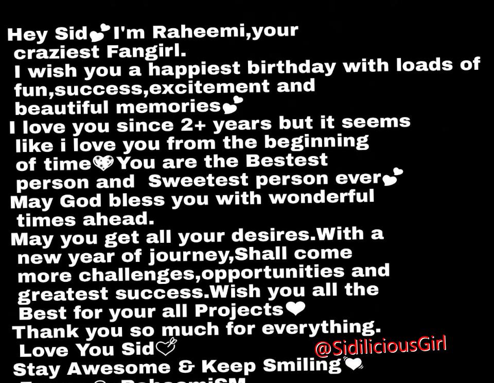  please my birthday present for Sid :) thanks!
Happy Birthday Sidharth Malhotra 