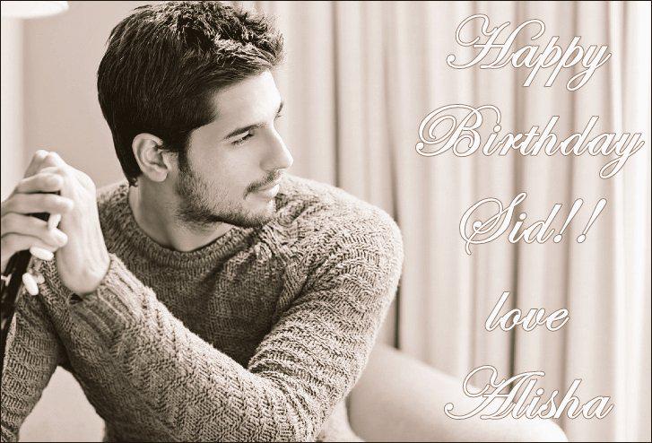 Happy birthday sidharth malhotra 