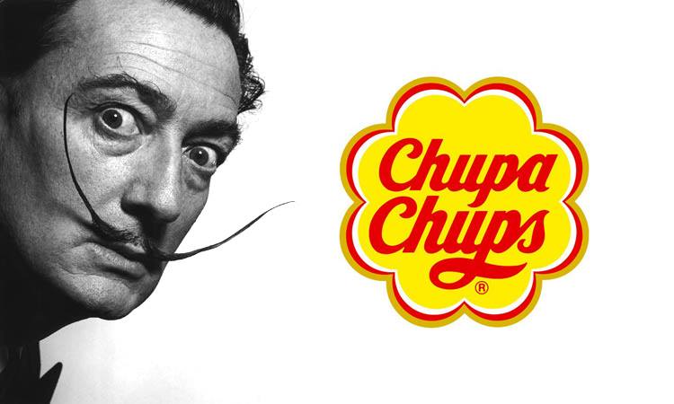 Logo lizaków #ChupaChups to dzieło Salvadora Dali. Projekt opracował w kawiarni, na starej gazecie.