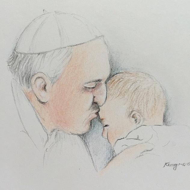 xkingnqueenx's tweet photo. You the man 👏 @imkerwinking #BlessedByThePope http://t.co/ZpUUS5Igmm
